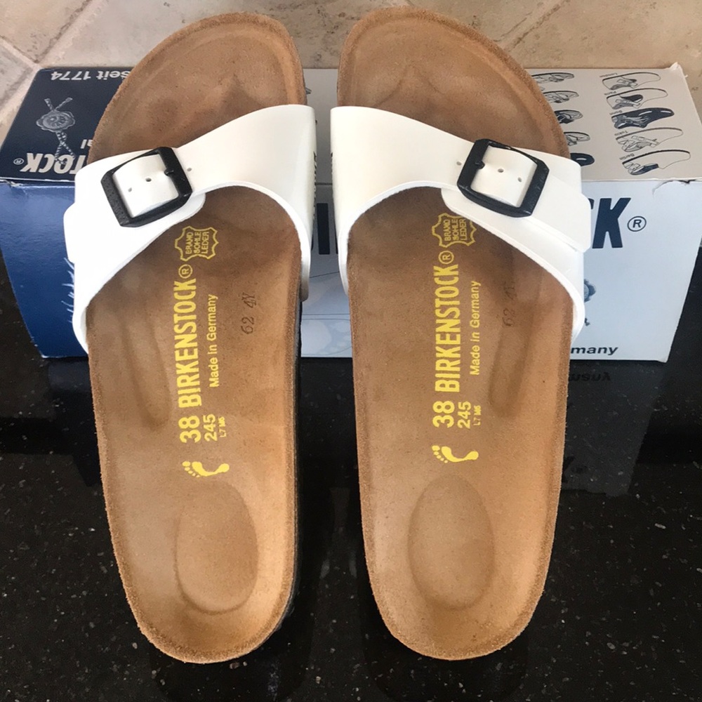 BIRKENSTOCK MADRID WHITE SZ 38